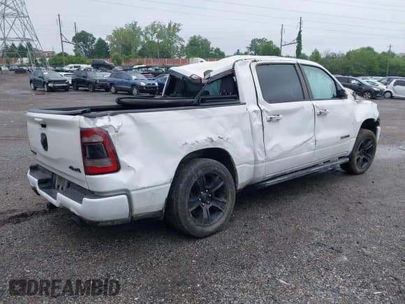 ✅ 2020 Ram 1500 Big Horn • VIN: 1C6SRFFT8LN207821 • Lot: 42254465. Listed on IAAI with 71,158 mi. Free auction sales archive from the USA and detailed vehicle history report at DreamBid. Image 4.