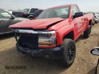 2016 Chevrolet Silverado 1500 Work Truck z VIN 1GCNKNEH5GZ336230, wystawiony jako Copart lot #50711384 z przebiegiem 101 069 mil mil oraz Szkoda całkowita • Salvage title. Historia ofert i sprzedaży dostępna na DreamBid. Obrazek 1.