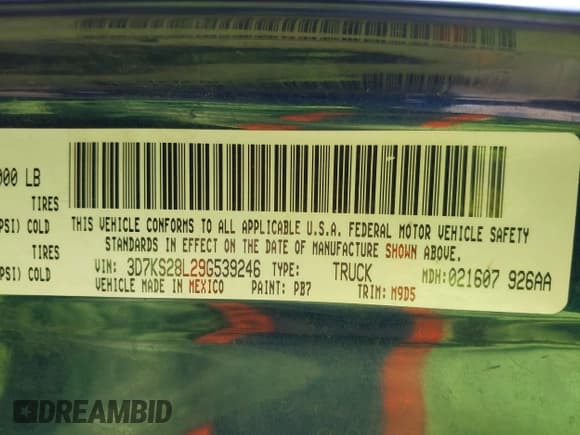 ✅ 2009 Dodge 2500 SLT • VIN: 3D7KS28L29G539246 • Лот: 42597898. Опубликован ранее на IAAI с пробегом 246 751 миль. Бесплатный доступ к архиву аукционных продаж из США и подробный отчёт об истории автомобиля на DreamBid. Изображение 9.