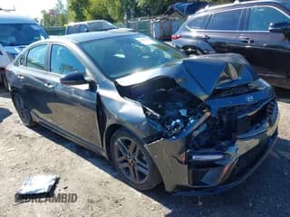 ✅ 2021 Kia Forte GT-Line • VIN: 3KPF34AD6ME270843 • Lot: 43407283. Listed on IAAI with 39,223 mi. Free auction sales archive from the USA and detailed vehicle history report at DreamBid. Image 1.