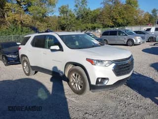 ✅ 2018 Chevrolet Traverse LT Cloth • VIN: 1GNEVGKW3JJ145795 • Lot: 43463439. Wystawiony na IAAI z przebiegiem 105 619 mil. Bezpłatny archiwum sprzedaży aukcyjnych z USA i szczegółowy raport historii pojazdu na DreamBid. Zdjęcie 1.