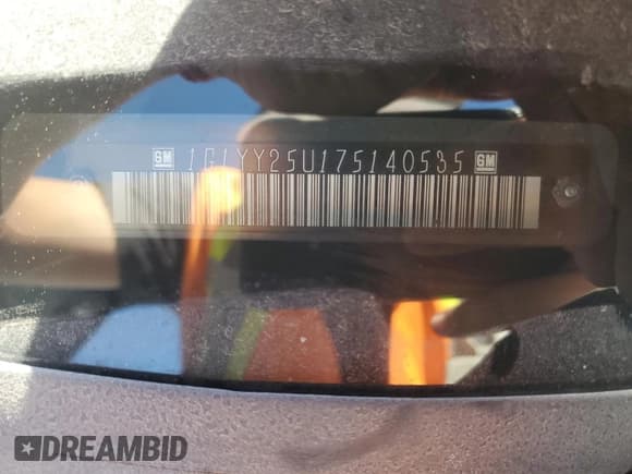 ✅ 2007 Chevrolet Corvette • VIN: 1G1YY25U175140535 • Lot: 89531405. Listed on Copart with 41,389 mi. Free auction sales archive from the USA and detailed vehicle history report at DreamBid. Image 13.