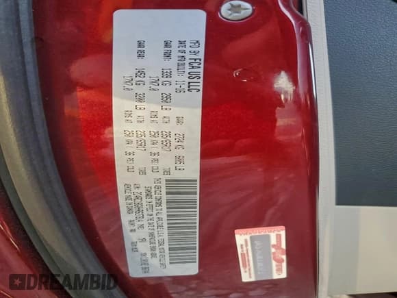 ✅ 2017 Chrysler Pacifica Touring L • VIN: 2C4RC1BG0HR627314 • Лот: 94179025. Опубликован ранее на Copart с пробегом 122 689 миль. Бесплатный доступ к архиву аукционных продаж из США и подробный отчёт об истории автомобиля на DreamBid. Изображение 13.