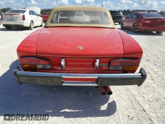 ✅ 1979 FIAT 124 Spider • VIN: 124CS20144522 • Lot: 77779724. Listed on Copart with 651 mi. Free auction sales archive from the USA and detailed vehicle history report at DreamBid. Image 6.