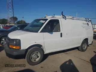 ✅ 2015 Chevrolet Express Cargo • VIN: 1GCWGFCF0F1220315 • Lot: 86242975. Listed on Copart with 117,426 mi. Free auction sales archive from the USA and detailed vehicle history report at DreamBid. Image 1.