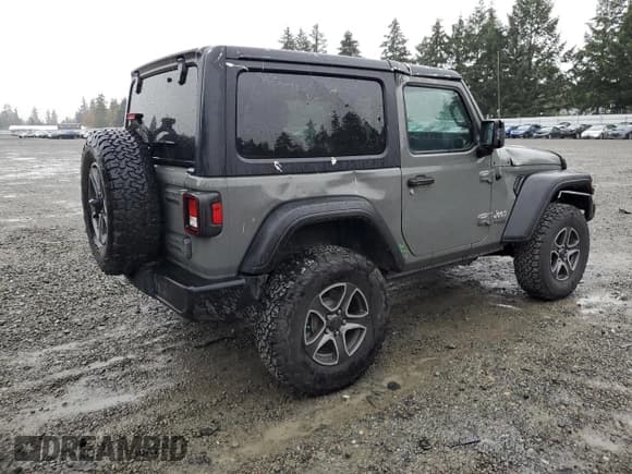 ✅ 2020 Jeep Wrangler Willys • VIN: 1C4GJXAN8LW228943 • Lot: 78212514. Listed on Copart with 46,112 mi. Free auction sales archive from the USA and detailed vehicle history report at DreamBid. Image 3.