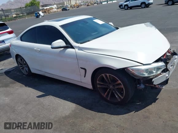 ✅ 2014 BMW 4 Series 428i • VIN: WBA3N7C56EK220248 • Lot: 42995554. Listed on IAAI with 92,324 mi. Free auction sales archive from the USA and detailed vehicle history report at DreamBid. Image 1.