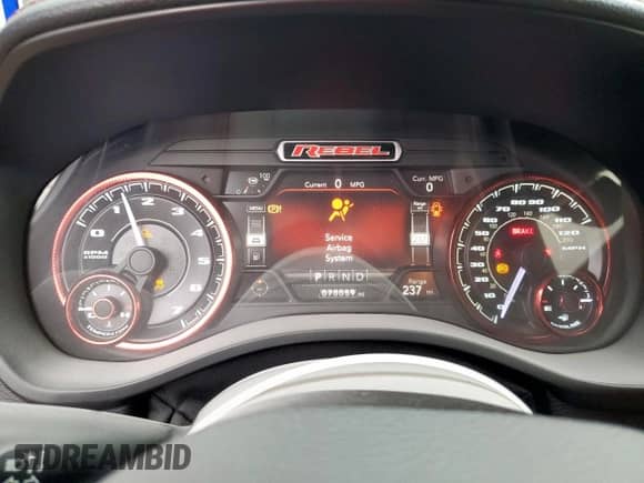 2020 Ram 1500 Rebel с VIN 1C6RRELT7LN299176, выставлен на аукционе Copart как лот 76778334 с пробегом 70 059 миль миль и Списание • Salvage title. История ставок и продаж доступна на DreamBid. Изображение 9.