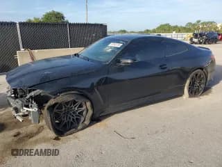 ✅ 2023 BMW M4 Competition • VIN: WBS33AZ00PCL63199 • Лот: 62968795. Опубликован ранее на Copart с пробегом 37 786 миль. Бесплатный доступ к архиву аукционных продаж из США и подробный отчёт об истории автомобиля на DreamBid. Изображение 1.