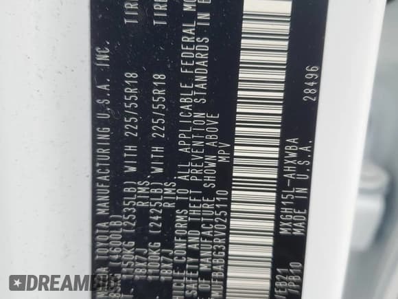 ✅ 2024 Toyota Corolla Cross Hybrid S • VIN: 7MUFBABG3RV025110 • Lot: 54606865. Wystawiony na Copart z przebiegiem 6 218 mil. Bezpłatny archiwum sprzedaży aukcyjnych z USA i szczegółowy raport historii pojazdu na DreamBid. Zdjęcie 13.