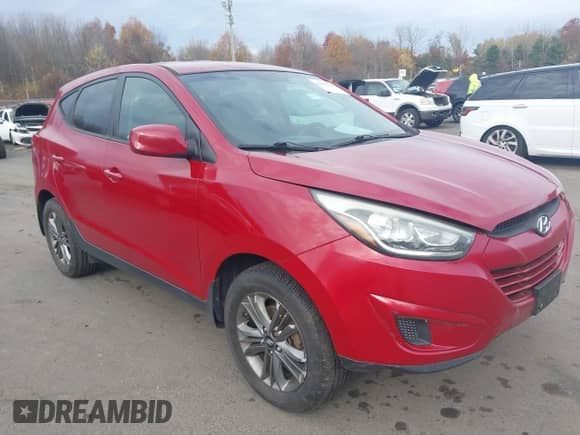 2015 Hyundai Tucson GLS with VIN KM8JT3AF1FU982487, listed as a IAAI auction lot 43618715 with 120,062 mi miles and . Bid and sale history available at DreamBid. Image 1.