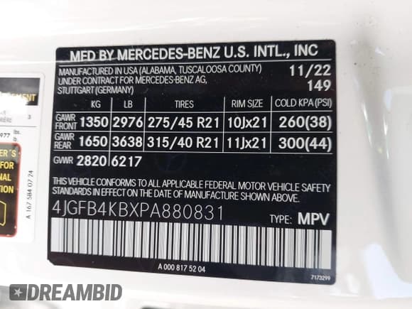 ✅ 2023 Mercedes-Benz GLE 350 • VIN: 4JGFB4KBXPA880831 • Lot: 42191787. Wystawiony na IAAI z przebiegiem 21 387 mil. Bezpłatny archiwum sprzedaży aukcyjnych z USA i szczegółowy raport historii pojazdu na DreamBid. Zdjęcie 9.