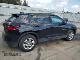 2021 Chevrolet Blazer LT with VIN 3GNKBCRS6MS567182, listed as a Copart auction lot 69665584 with 24,810 mi miles and Salvage title. Bid and sale history available at DreamBid. Image 3.