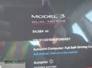 ✅ 2018 Tesla Model 3 Long Range Battery • VIN: 5YJ3E1EB9JF065057 • Lot: 41863903. Listed on IAAI with 54,584 mi. Free auction sales archive from the USA and detailed vehicle history report at DreamBid. Image 15.