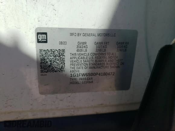 ✅ 2023 Chevrolet Bolt EV 1LT • VIN: 1G1FW6S00P4180472 • Lot: 50692535. Wystawiony na Copart z przebiegiem 28 031 mil. Bezpłatny archiwum sprzedaży aukcyjnych z USA i szczegółowy raport historii pojazdu na DreamBid. Zdjęcie 13.