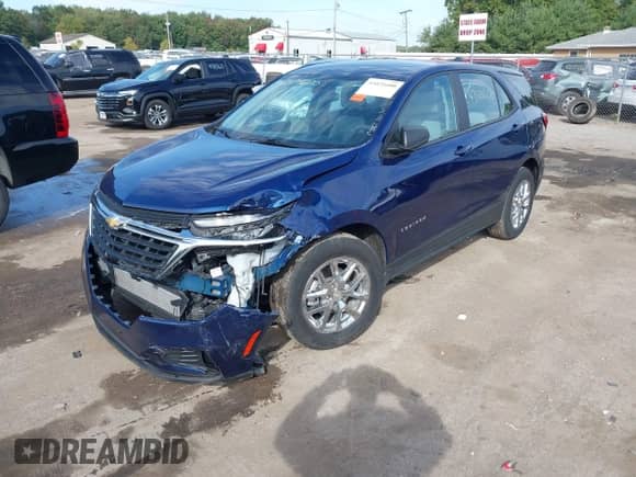 2022 Chevrolet Equinox LS with VIN 2GNAXHEV9N6108691, listed as a IAAI auction lot 43421600 with 23,330 mi miles and . Bid and sale history available at DreamBid. Image 17.