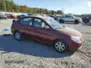 2008 Hyundai Accent GLS with VIN KMHCN46C58U267688, listed as a Copart auction lot 76886244 with 67,348 mi miles and Salvage title. Bid and sale history available at DreamBid. Image 4.