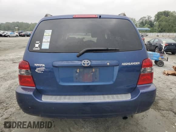 2006 Toyota Highlander с VIN JTEGD21A660154593, выставлен на аукционе Copart как лот 68219855 с пробегом Не указан миль и Списание • Salvage title. История ставок и продаж доступна на DreamBid. Изображение 6.