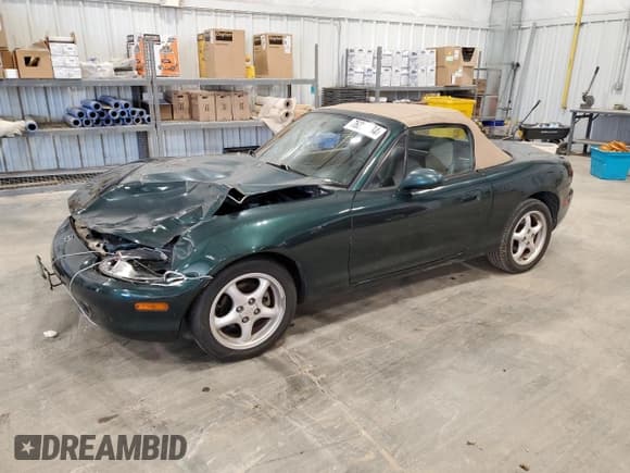 ✅ 1999 Mazda MX-5 Miata • VIN: JM1NB3536X0133036 • Lot: 76238434. Wystawiony na Copart z przebiegiem 85 046 mil. Bezpłatny archiwum sprzedaży aukcyjnych z USA i szczegółowy raport historii pojazdu na DreamBid. Zdjęcie 1.