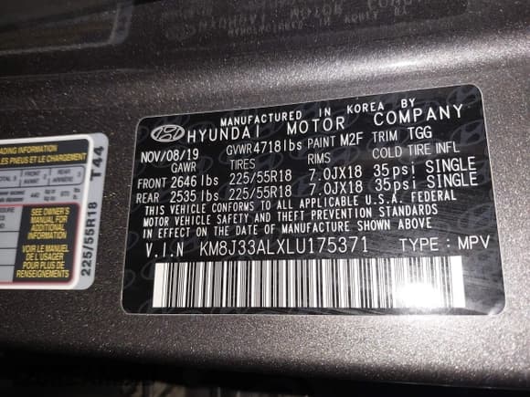 ✅ 2020 Hyundai Tucson SEL • VIN: KM8J33ALXLU175371 • Лот: 43284785. Опубликован ранее на IAAI с пробегом Не указан. Бесплатный доступ к архиву аукционных продаж из США и подробный отчёт об истории автомобиля на DreamBid. Изображение 9.