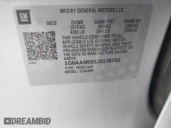 ✅ 2018 Cadillac ATS RWD • VIN: 1G6AA5RX5J0178702 • Лот: 41522724. Опубликован ранее на IAAI с пробегом 79 502 миль. Бесплатный доступ к архиву аукционных продаж из США и подробный отчёт об истории автомобиля на DreamBid. Изображение 9.