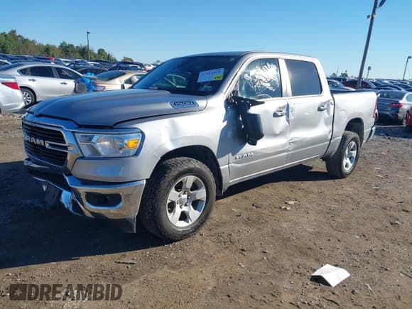 ✅ 2019 Ram 1500 Big Horn • VIN: 1C6RRFFG7KN755891 • Lot: 43414820. Wystawiony na IAAI z przebiegiem 82 646 mil. Bezpłatny archiwum sprzedaży aukcyjnych z USA i szczegółowy raport historii pojazdu na DreamBid. Zdjęcie 2.