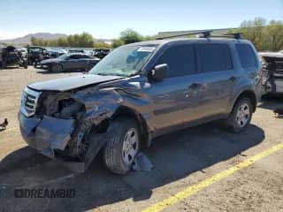 2014 Honda Pilot LX with VIN 5FNYF3H24EB011178, listed as a Copart auction lot 72048535 with 127,648 mi miles and Salvage title. Bid and sale history available at DreamBid. Image 1.