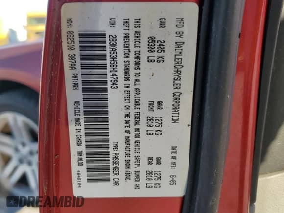 2006 Dodge Charger R/T с VIN 2B3KA53H56H147943, выставлен на аукционе Copart как лот 75677194 с пробегом 123 279 миль миль и Чистый • Clean title. История ставок и продаж доступна на DreamBid. Изображение 12.