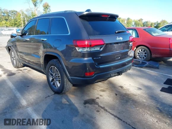 ✅ 2020 Jeep Grand Cherokee Limited • VIN: 1C4RJFBG4LC112322 • Lot: 43352204. Listed on IAAI with 81,215 mi. Free auction sales archive from the USA and detailed vehicle history report at DreamBid. Image 3.