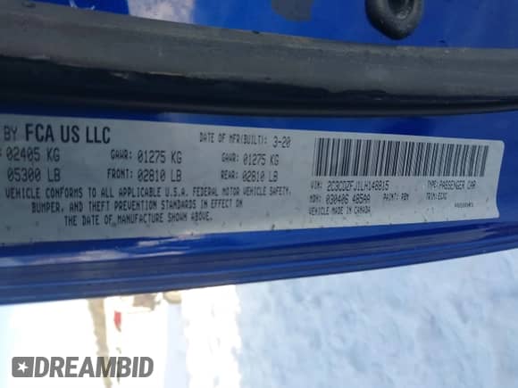 ✅ 2020 Dodge Challenger R/T Scat Pack • VIN: 2C3CDZFJ1LH148815 • Lot: 41464751. Wystawiony na IAAI z przebiegiem 31 301 mil. Bezpłatny archiwum sprzedaży aukcyjnych z USA i szczegółowy raport historii pojazdu na DreamBid. Zdjęcie 9.