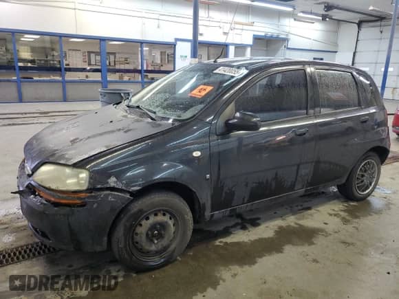 2008 Chevrolet Aveo LS z VIN KL1TD66698B222429, wystawiony jako Copart lot #41420055 z przebiegiem 177 539 mil mil oraz Szkoda całkowita • Salvage title. Historia ofert i sprzedaży dostępna na DreamBid. Obrazek 1.