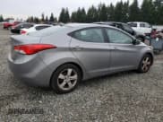 ✅ 2013 Hyundai Elantra GLS • VIN: KMHDH4AE1DU636741 • Lot: 90343515. Listed on Copart with 203,587 mi. Free auction sales archive from the USA and detailed vehicle history report at DreamBid. Image 3.