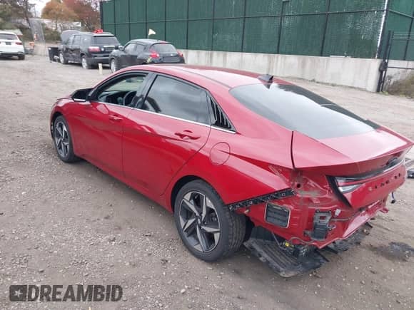 2022 Hyundai Elantra Limited z VIN KMHLN4AJ3NU015536, wystawiony jako IAAI lot #43516010 z przebiegiem 34 100 mil mil oraz . Historia ofert i sprzedaży dostępna na DreamBid. Obrazek 3.