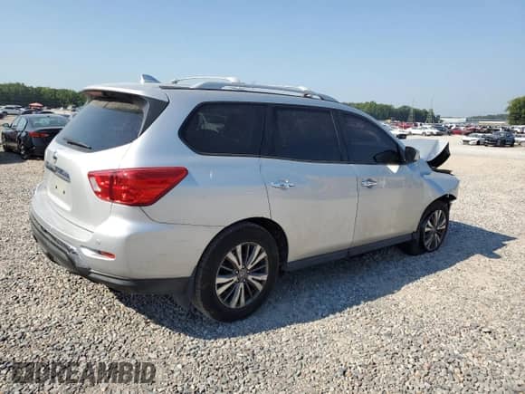 2020 Nissan Pathfinder S with VIN 5N1DR2AN7LC595358, listed as a Copart auction lot 68452925 with 67,831 mi miles and Salvage title. Bid and sale history available at DreamBid. Image 3.