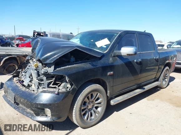 ✅ 2014 Ram 1500 Longhorn • VIN: 1C6RR6PT8ES114623 • Lot: 43451835. Listed on IAAI with 210,453 mi. Free auction sales archive from the USA and detailed vehicle history report at DreamBid. Image 2.