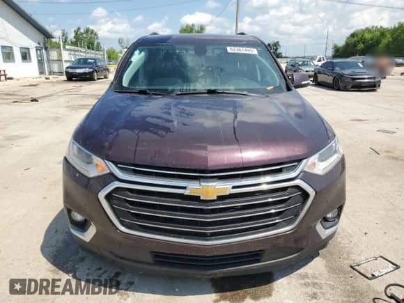 2019 Chevrolet Traverse LT z VIN 1GNERHKW5KJ147043, wystawiony jako Copart lot #62387495 z przebiegiem 111 427 mil mil oraz Szkoda całkowita • Salvage title. Historia ofert i sprzedaży dostępna na DreamBid. Obrazek 5.