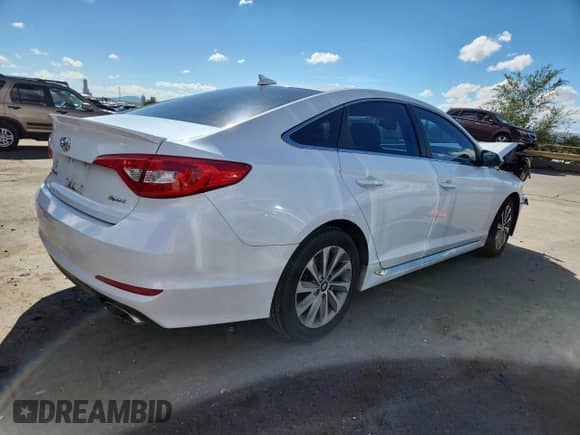 2017 Hyundai Sonata Sport with VIN 5NPE34AF9HH591306, listed as a Copart auction lot 86335185 with 121,895 mi miles and Salvage title. Bid and sale history available at DreamBid. Image 3.
