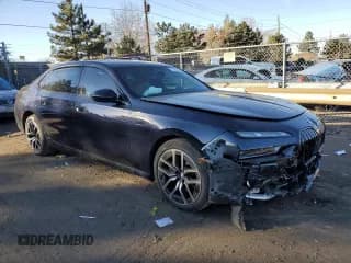 ✅ 2023 BMW 7 Series 760i xDrive • VIN: WBA33EJ0XPCM31466 • Лот: 79485593. Опубликован ранее на Copart с пробегом 12 374 миль. Бесплатный доступ к архиву аукционных продаж из США и подробный отчёт об истории автомобиля на DreamBid. Изображение 4.