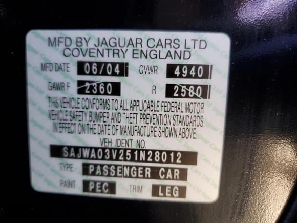 ✅ 2005 Jaguar S-Type • VIN: SAJWA03V251N28012 • Лот: 74417644. Опубликован ранее на Copart с пробегом 128 947 миль. Бесплатный доступ к архиву аукционных продаж из США и подробный отчёт об истории автомобиля на DreamBid. Изображение 12.