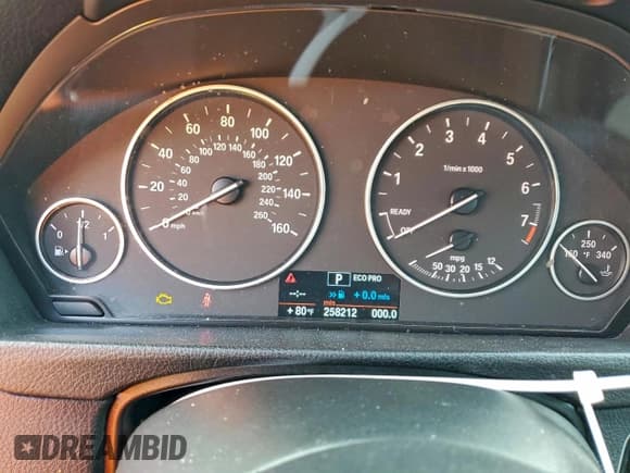 ✅ 2013 BMW 3 Series 328i • VIN: WBA3A5C57DF359747 • Lot: 96115555. Listed on Copart with 258,212 mi. Free auction sales archive from the USA and detailed vehicle history report at DreamBid. Image 9.