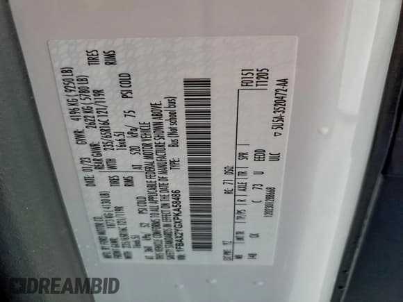 ✅ 2023 Ford Transit Passenger XLT • VIN: 1FBAX2YGXPKA58486 • Lot: 94293235. Listed on Copart with 51,472 mi. Free auction sales archive from the USA and detailed vehicle history report at DreamBid. Image 14.