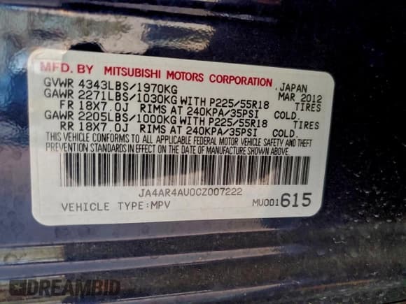 ✅ 2012 Mitsubishi Outlander SE • VIN: JA4AR4AU0CZ007222 • Lot: 95183735. Wystawiony na Copart z przebiegiem 19 153 mil. Bezpłatny archiwum sprzedaży aukcyjnych z USA i szczegółowy raport historii pojazdu na DreamBid. Zdjęcie 14.