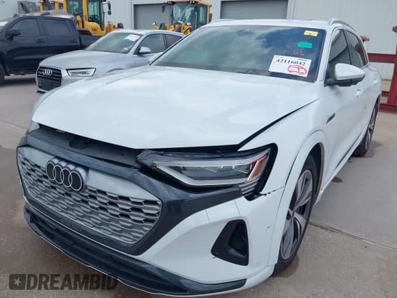 ✅ 2024 Audi Q8 e-tron Premium Plus • VIN: WA15AAGE0RB026474 • Lot: 42116042. Listed on IAAI with 11,306 mi. Free auction sales archive from the USA and detailed vehicle history report at DreamBid. Image 6.