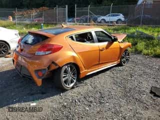 2016 Hyundai Veloster Turbo with VIN KMHTC6AE5GU285360, listed as a Copart auction lot 70428515 with Not provided miles and Salvage title. Bid and sale history available at DreamBid. Image 3.
