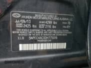 ✅ 2013 Hyundai Sonata Limited • VIN: 5NPEC4AC0DH775016 • Lot: 93520985. Listed on Copart with 276,936 mi. Free auction sales archive from the USA and detailed vehicle history report at DreamBid. Image 12.