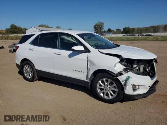 2018 Chevrolet Equinox LT with VIN 3GNAXSEV9JS582407, listed as a Copart auction lot 82254585 with 120,900 mi miles and Salvage title. Bid and sale history available at DreamBid. Image 4.