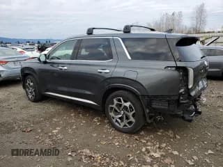 ✅ 2021 Hyundai Palisade Calligraphy • VIN: KM8R7DHE1MU328046 • Лот: 79086544. Опубликован ранее на Copart с пробегом 27 045 миль. Бесплатный доступ к архиву аукционных продаж из США и подробный отчёт об истории автомобиля на DreamBid. Изображение 2.