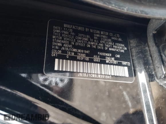 ✅ 2020 Nissan Rogue S • VIN: JN1BJ1CW8LW391947 • Lot: 43656264. Listed on IAAI with 73,765 mi. Free auction sales archive from the USA and detailed vehicle history report at DreamBid. Image 9.