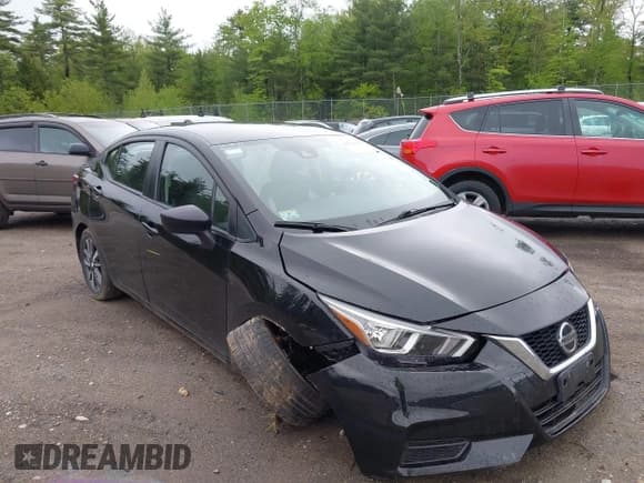 ✅ 2022 Nissan Versa SV • VIN: 3N1CN8EV3NL849229 • Lot: 42315594. Listed on IAAI with 65,188 mi. Free auction sales archive from the USA and detailed vehicle history report at DreamBid. Image 1.