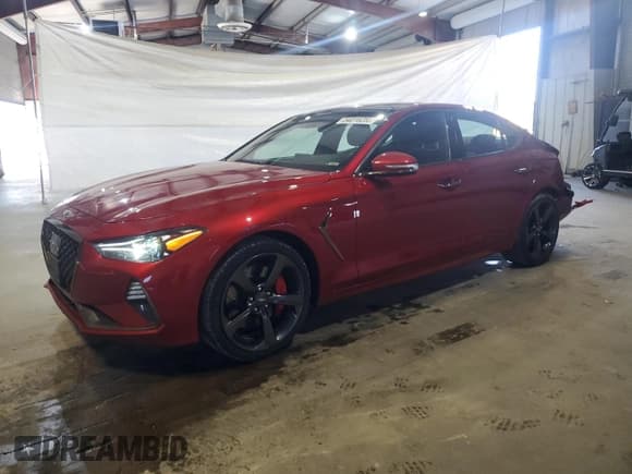 ✅ 2020 Genesis G70 3.3T • VIN: KMTG34LE0LU051663 • Lot: 54016285. Listed on Copart with 62,262 mi. Free auction sales archive from the USA and detailed vehicle history report at DreamBid. Image 1.